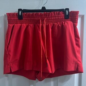 Vanilla Star Women's High Waist Red Shorts